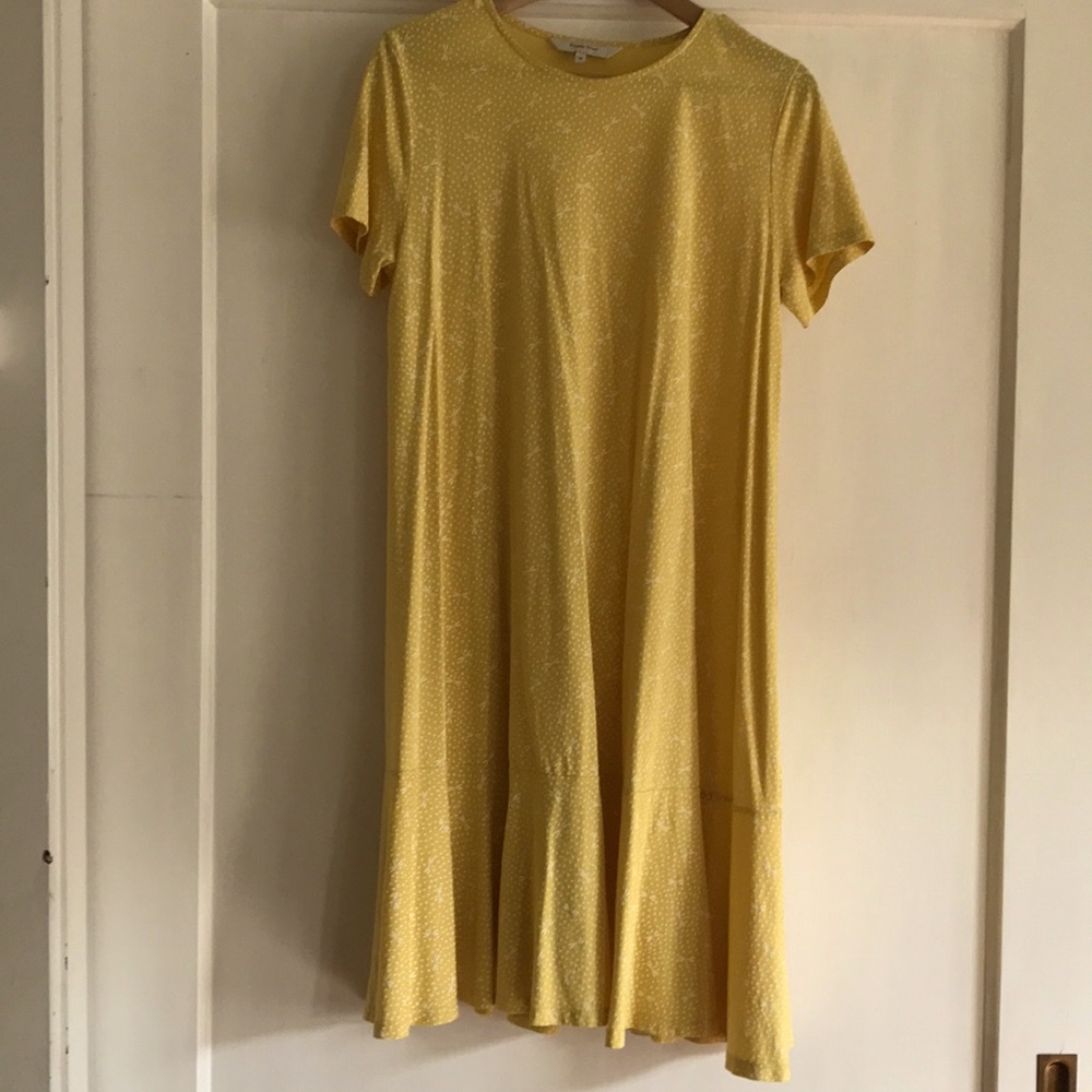 People Tree Yellow Dragonfly Swing Dress. Excellent Condition.